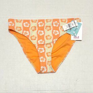 NWT Roxy Wavy Floral Girls Swimwear Bikini Bottom